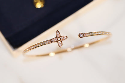 [⭐Spark]IDYLLE GOLD OPEN BRACELET DIAMOND PAVED