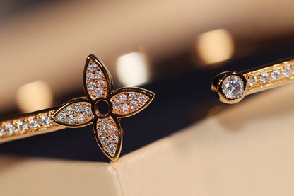 [⭐Spark]IDYLLE GOLD OPEN BRACELET DIAMOND PAVED