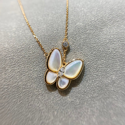 [⭐Spark]BUTTERFLY MOP DIAMOND NECKLACE