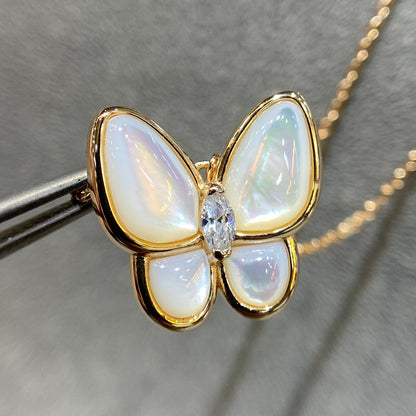 [⭐Spark]BUTTERFLY MOP DIAMOND NECKLACE