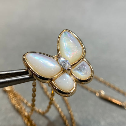 [⭐Spark]BUTTERFLY MOP DIAMOND NECKLACE