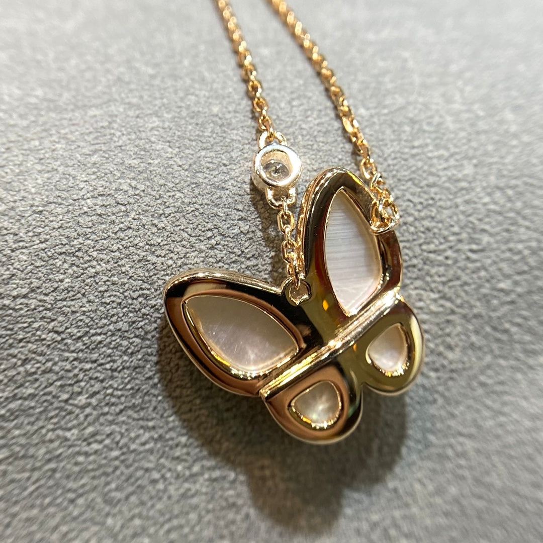 [⭐Spark]BUTTERFLY MOP DIAMOND NECKLACE