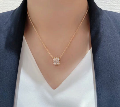 [⭐Spark]BEE LOVE DIAMOND PAVED 3 ROW NECKLACE