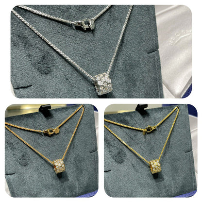 [⭐Spark]BEE LOVE DIAMOND PAVED 3 ROW NECKLACE