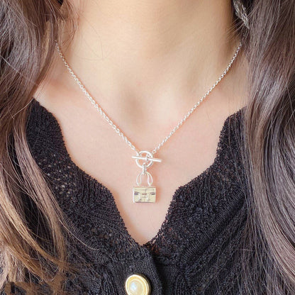 [⭐Spark]CONSTANCE PEDANT SILVER NECKLACE