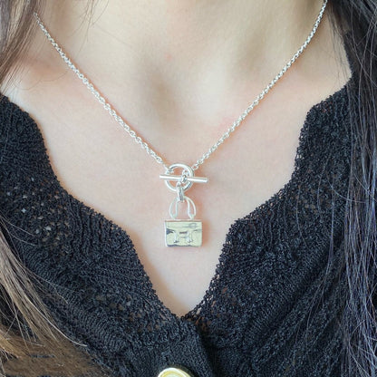 [⭐Spark]CONSTANCE PEDANT SILVER NECKLACE
