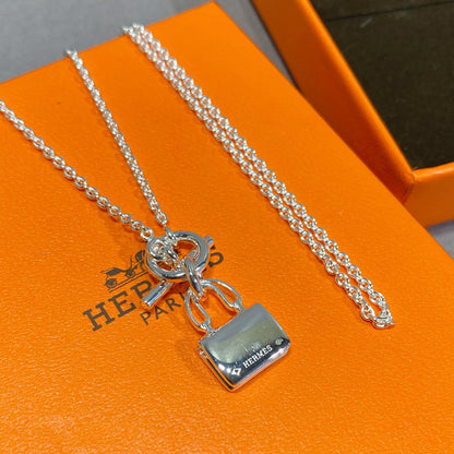 [⭐Spark]CONSTANCE PEDANT SILVER NECKLACE