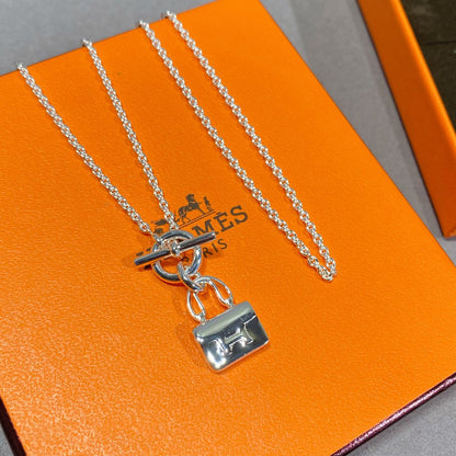 [⭐Spark]CONSTANCE PEDANT SILVER NECKLACE