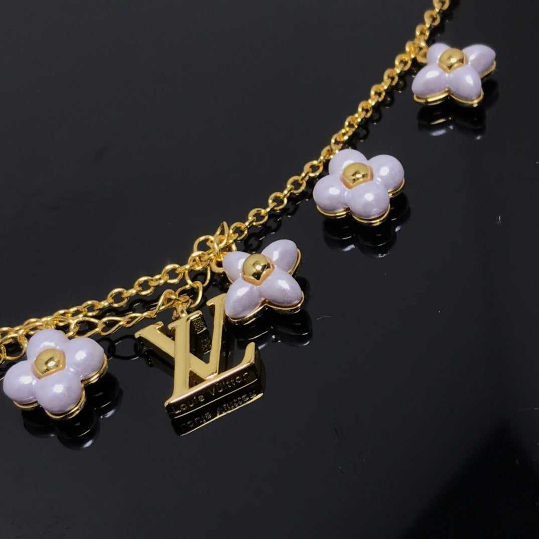 [⭐Spark]LOGO 6 MOTIF STAR AND SUN GOLD BRACELET