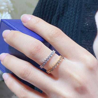 [⭐Spark]BEE LOVE DIAMOND PAVED SMALL RING