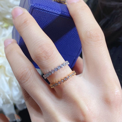 [⭐Spark]BEE LOVE DIAMOND PAVED SMALL RING