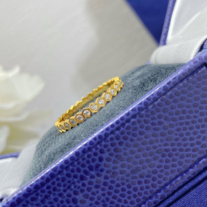 [⭐Spark]BEE LOVE DIAMOND PAVED SMALL RING