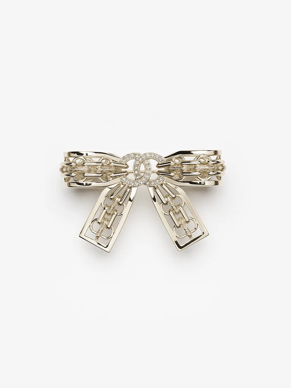 [⭐Spark]25K Hollow Bow Brooch