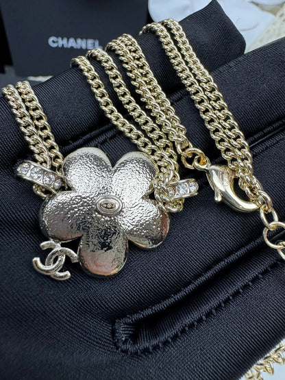 [⭐Spark]New Blue Floral Double-Layer Necklace