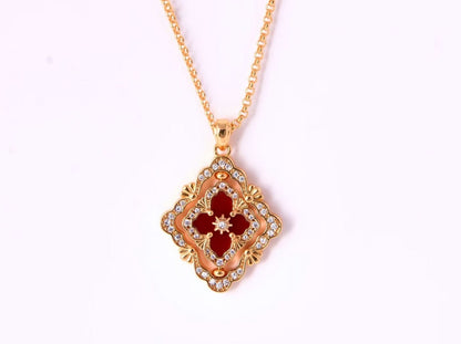 [⭐Spark] B.C.L ENAMEL ROTATING SINGLE-DIAMOND NECKLACE（Various colors）