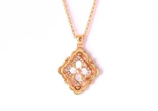 [⭐Spark] B.C.L ENAMEL ROTATING SINGLE-DIAMOND NECKLACE（Various colors）
