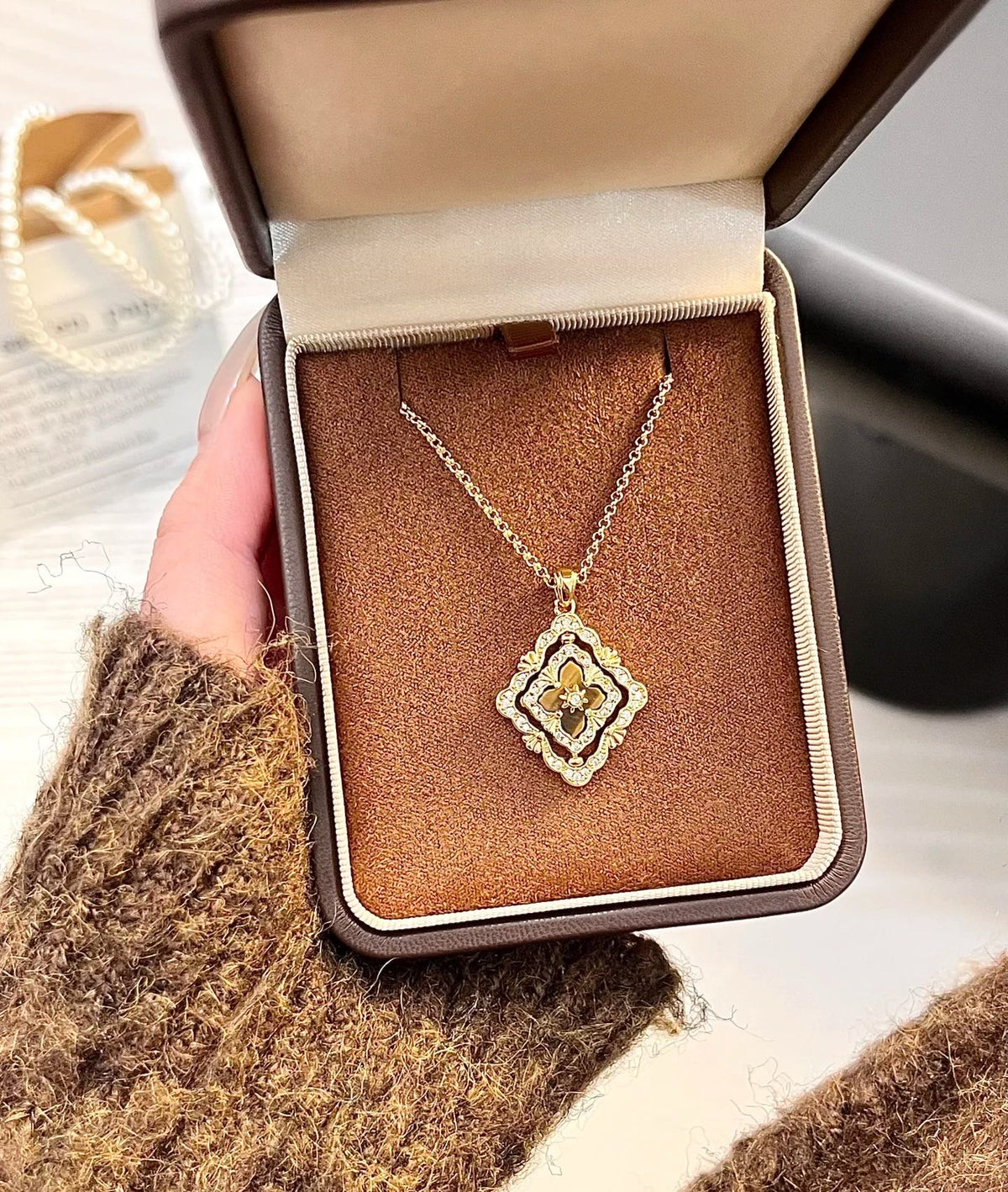 [⭐Spark] B.C.L ENAMEL ROTATING SINGLE-DIAMOND NECKLACE（Various colors）