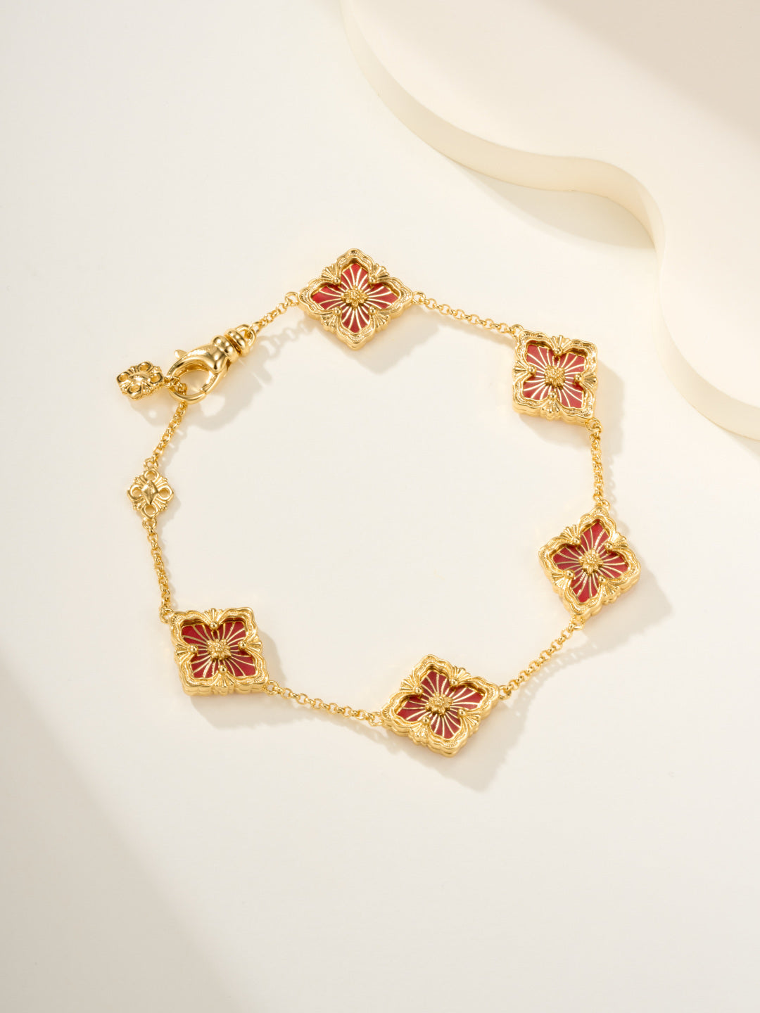 [⭐Spark]B.C.L ENAMELED Five-Flower Bracelet（Various Colors)