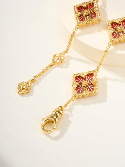 [⭐Spark]B.C.L ENAMELED Five-Flower Bracelet（Various Colors)