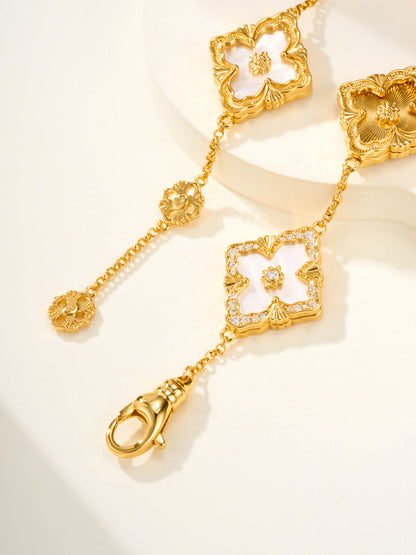 [⭐Spark]B.C.L ENAMELED Five-Flower Bracelet（Various Colors) BIG SIZE