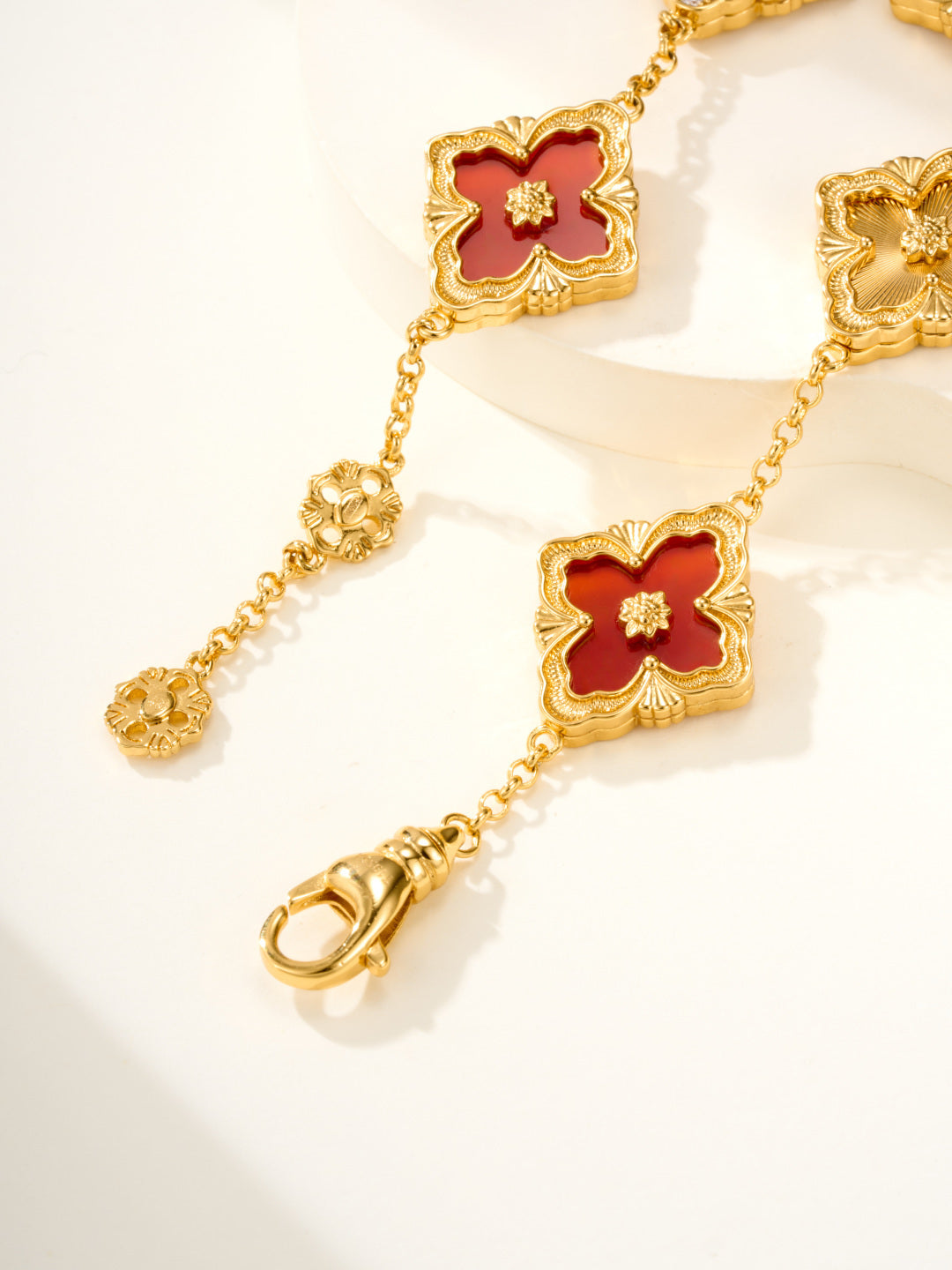 [⭐Spark]B.C.L ENAMELED Five-Flower Bracelet（Various Colors) BIG SIZE