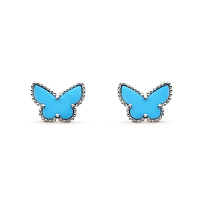 [⭐Spark]BUTTERFLY TURQUOISE EARRINGS SILVER