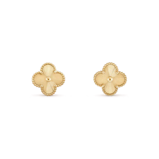 [⭐Spark]CLOVER MINI 9.5MM LASER EARRINGS