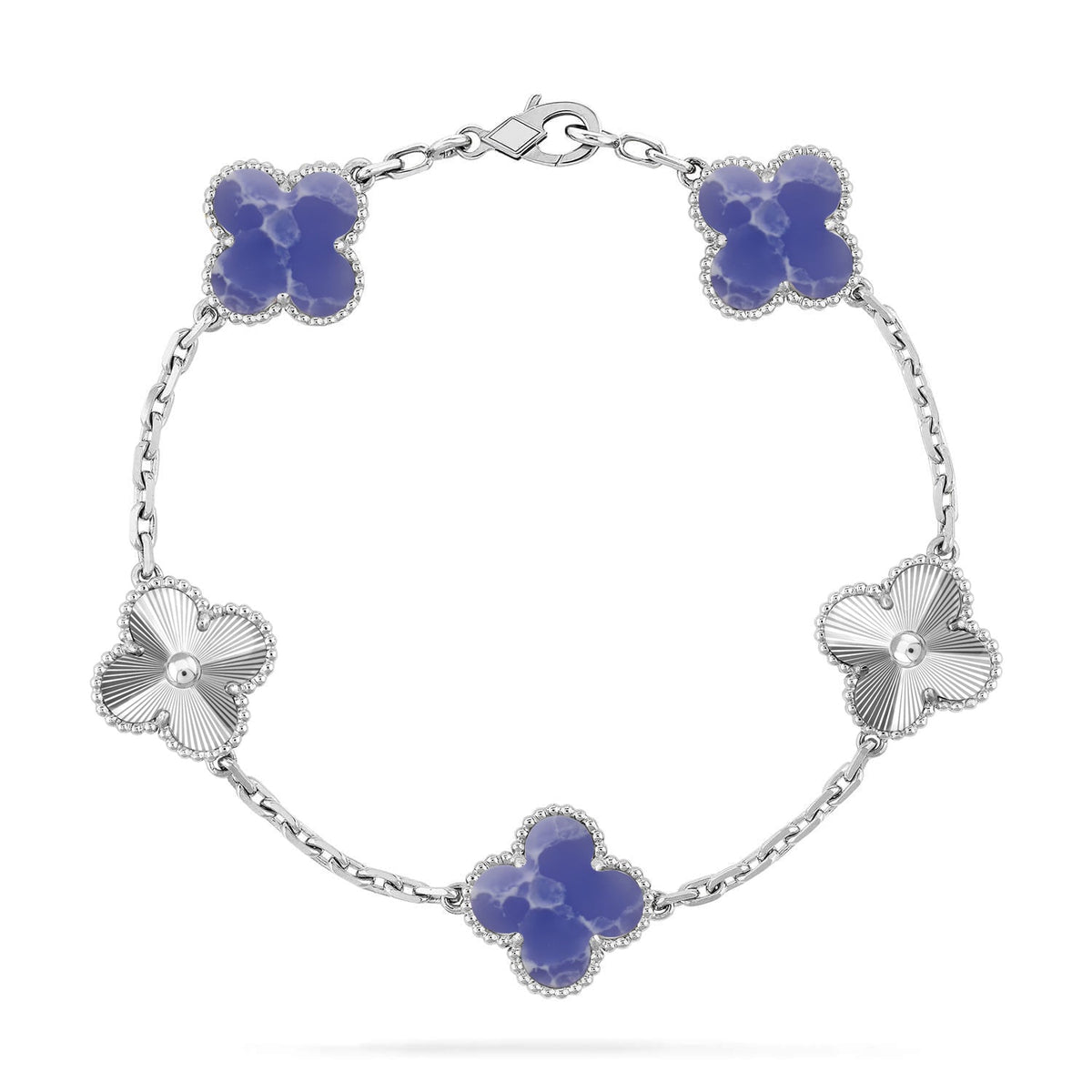 [⭐Spark]CLOVER 5 MOTIF BLUE VEINS BRACELET COLLECTION