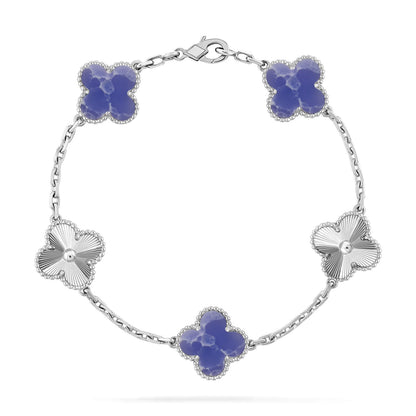 [⭐Spark]CLOVER 5 MOTIF BLUE VEINS BRACELET COLLECTION