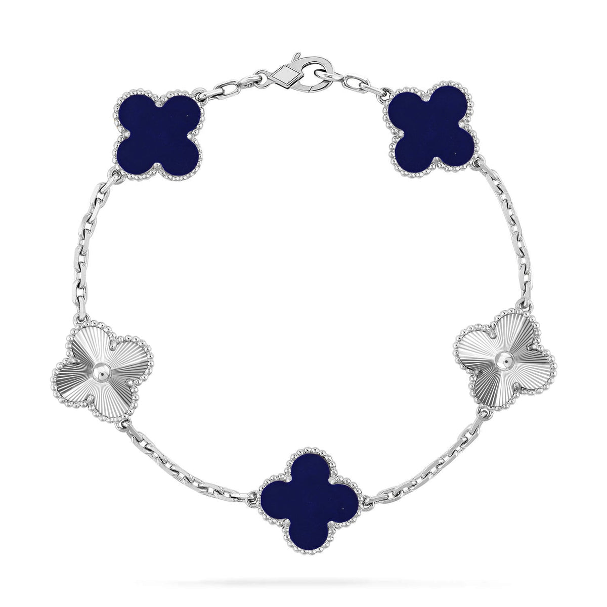 [⭐Spark]CLOVER 5 MOTIF LAPIS LAZULI BRACELET COLLECTION
