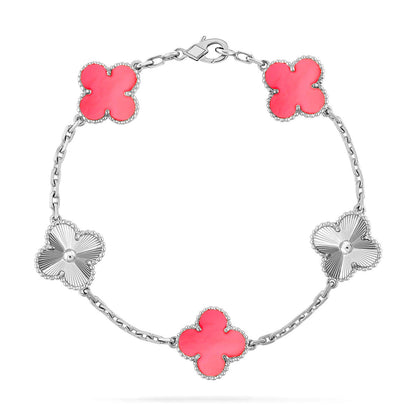 [⭐Spark] CLOVER 5 MOTIFS  PINK MOP BRACELET COLLECTION