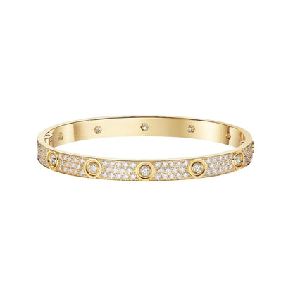 [⭐Spark]LOVE BRACELET 6.1MM DIAMOND-PAVED 10 BIG DIAMONDS