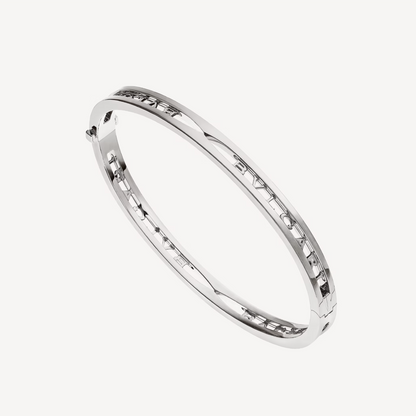 [⭐Spark]ZERO 1 SPIRAL LOGO SILVER BRACELET