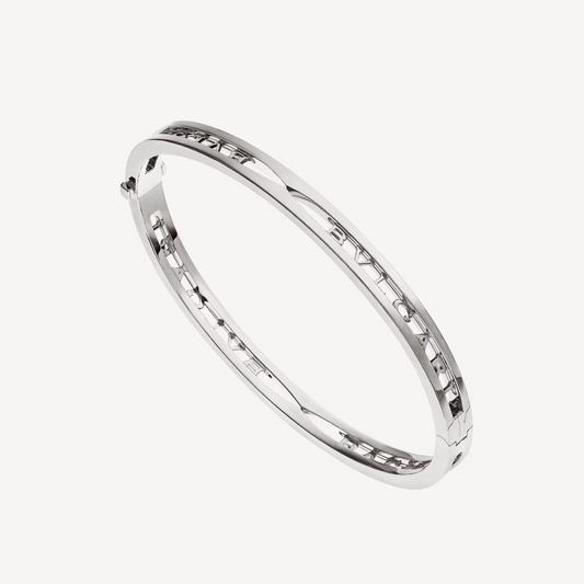 [⭐Spark]ZERO 1 SPIRAL LOGO SILVER BRACELET