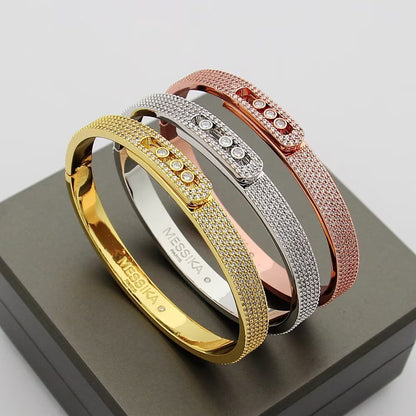 [⭐Spark]Move Noa Full Pavé Diamond Bangle Bracelet