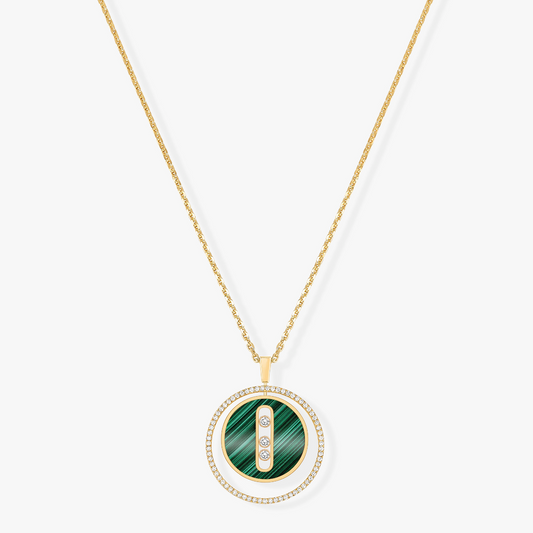 [⭐Spark]Demo MOVE 3 DIAMOND MALACHITE GOLD DIAMOND NECKLACE