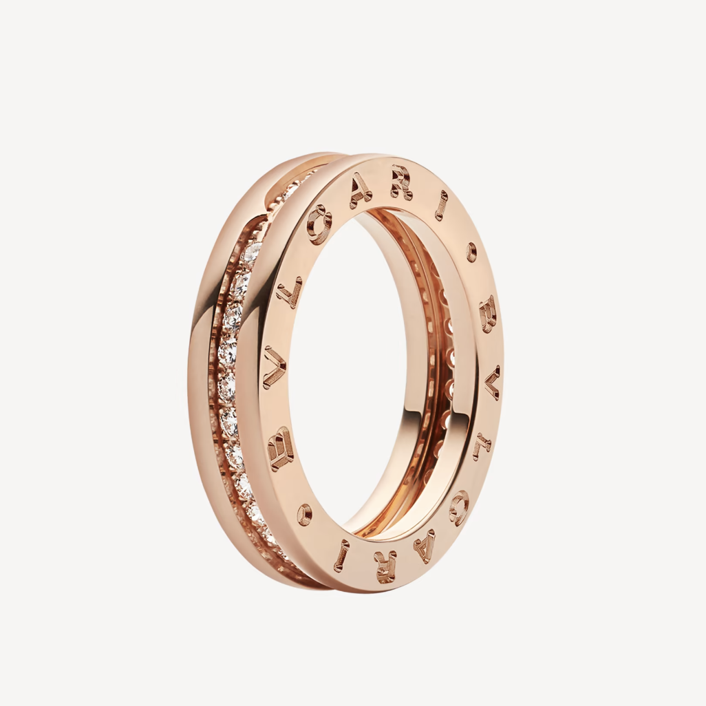 [⭐Spark]ZERO 1 ONE-BAND PAVED DIAMONDS ON THE SPIRAL RING
