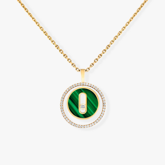[⭐Spark]Demo MOVE 1 DIAMOND MALACHITE GOLD DIAMOND NECKLACE