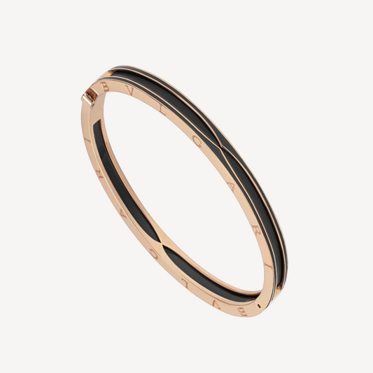 [⭐Spark]ZERO 1 PINK GOLD WITH MATTE BLACK CERAMIC BRACELET