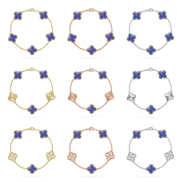 [⭐Spark]CLOVER 5 MOTIF BLUE VEINS BRACELET COLLECTION
