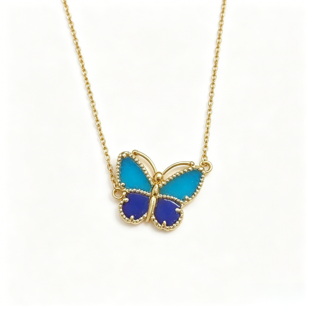 [⭐Spark]  2026 NEW LUCKY BUTTERFLY 1 MOTIFS NECKLACE