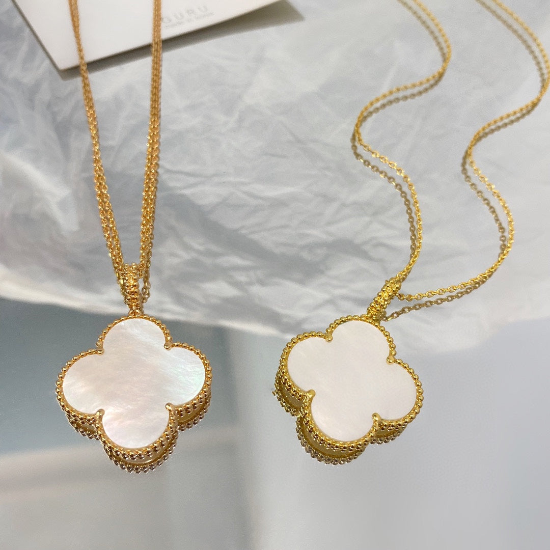 [⭐Spark]CLOVER 25MM MOP LARGE PENDANT NECKLACE