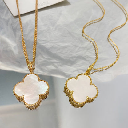 [⭐Spark]CLOVER 25MM MOP LARGE PENDANT NECKLACE