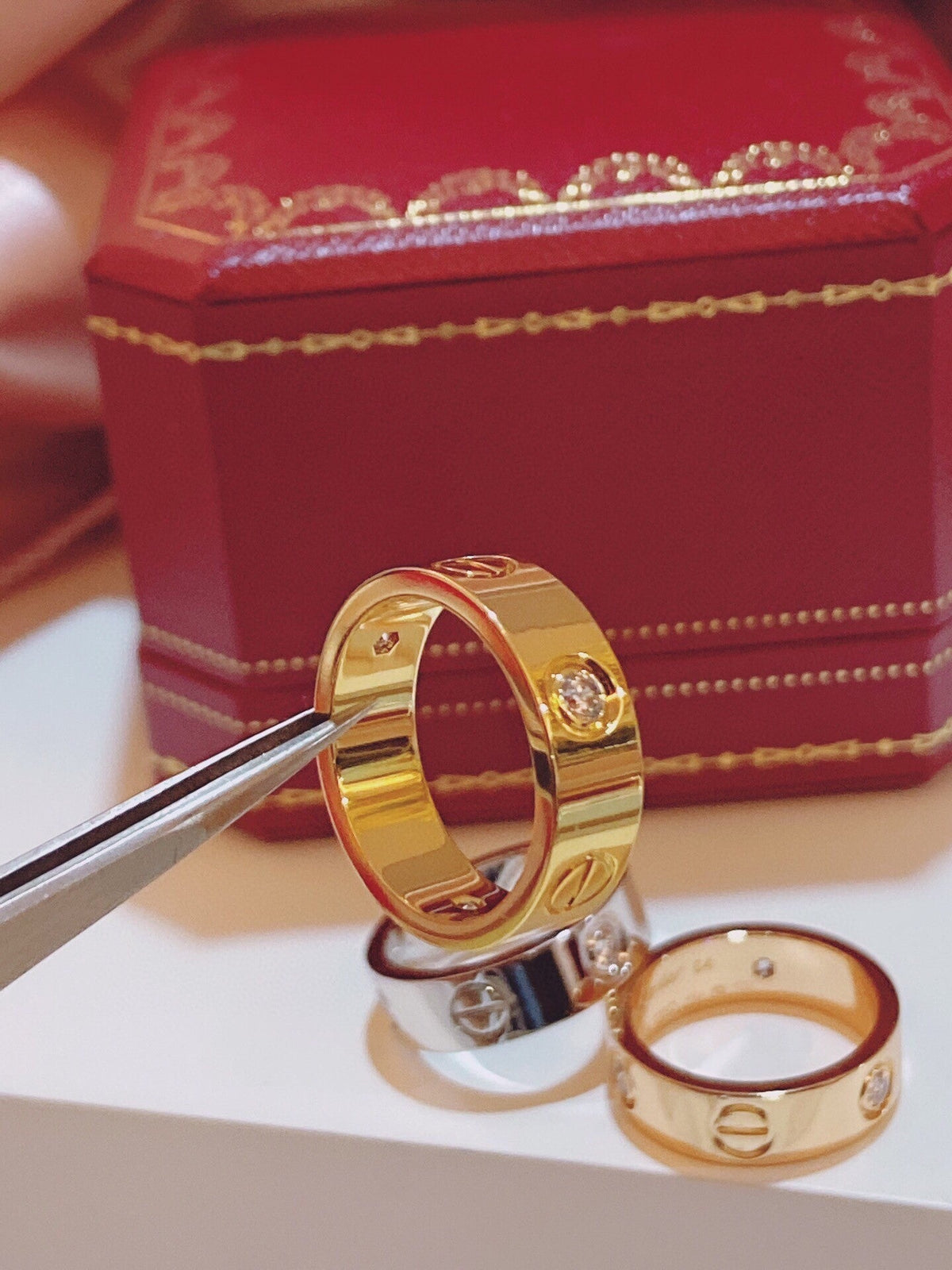 [⭐Spark]Three-Diamond Ring
