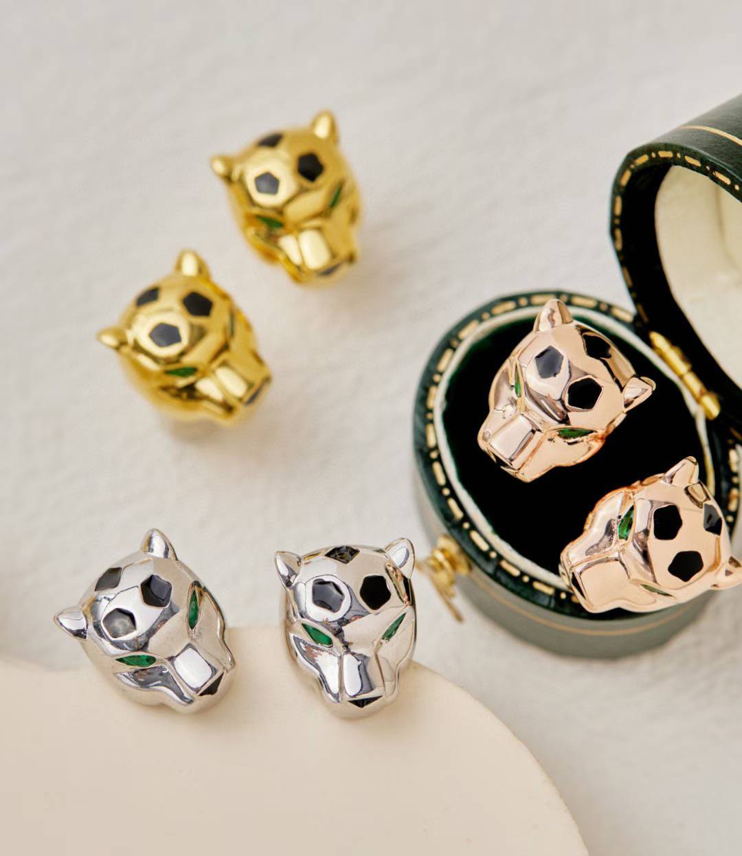 [⭐Spark]CHRRTAH-PRINT STUD EARRINGS, THREE COLORS