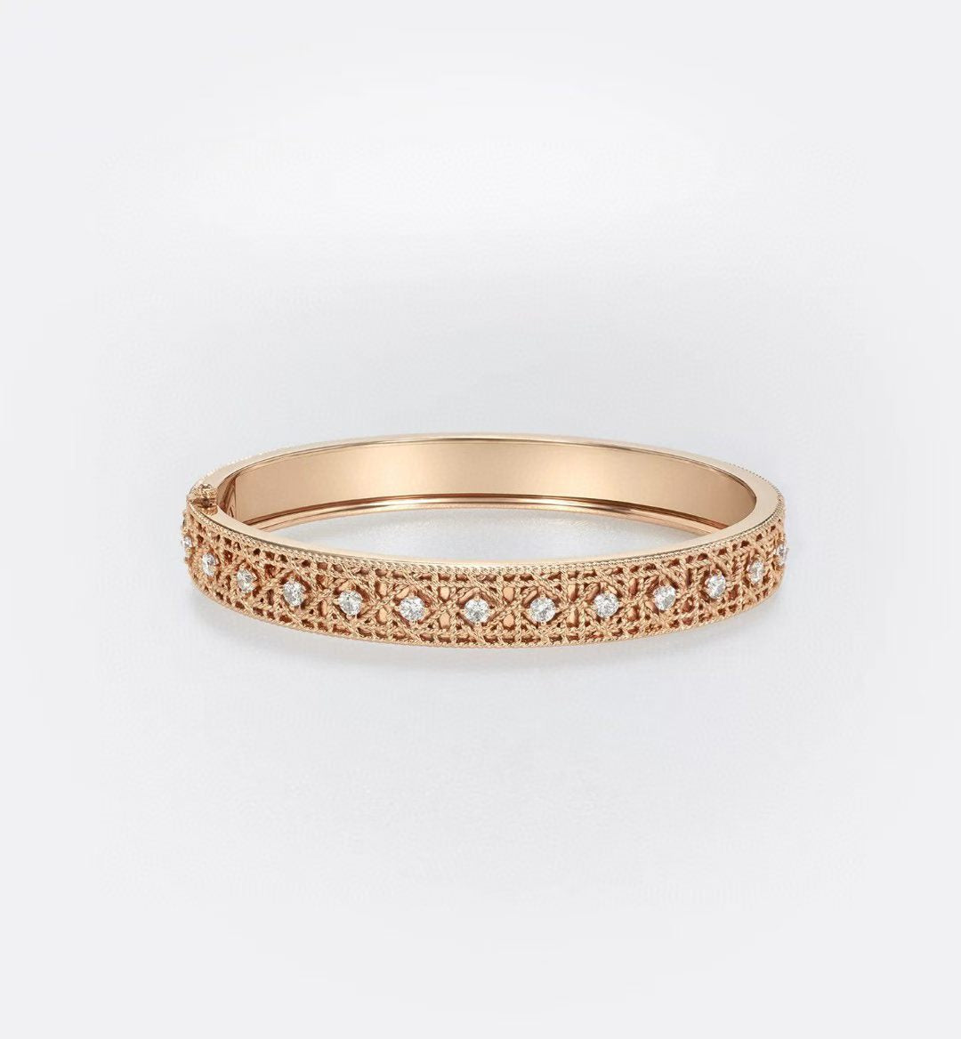 [⭐Spark]2026 WOVEN-PATTERN BRACELET SET WITH FULL DIAMOND INLAY THREE-COLORS