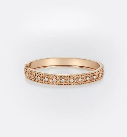 [⭐Spark]2026 WOVEN-PATTERN BRACELET SET WITH FULL DIAMOND INLAY THREE-COLORS