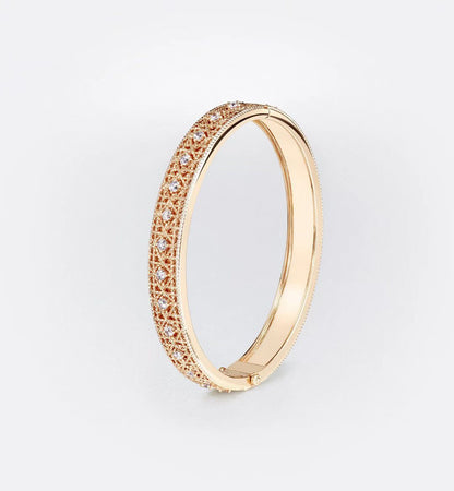 [⭐Spark]2026 WOVEN-PATTERN BRACELET SET WITH FULL DIAMOND INLAY THREE-COLORS