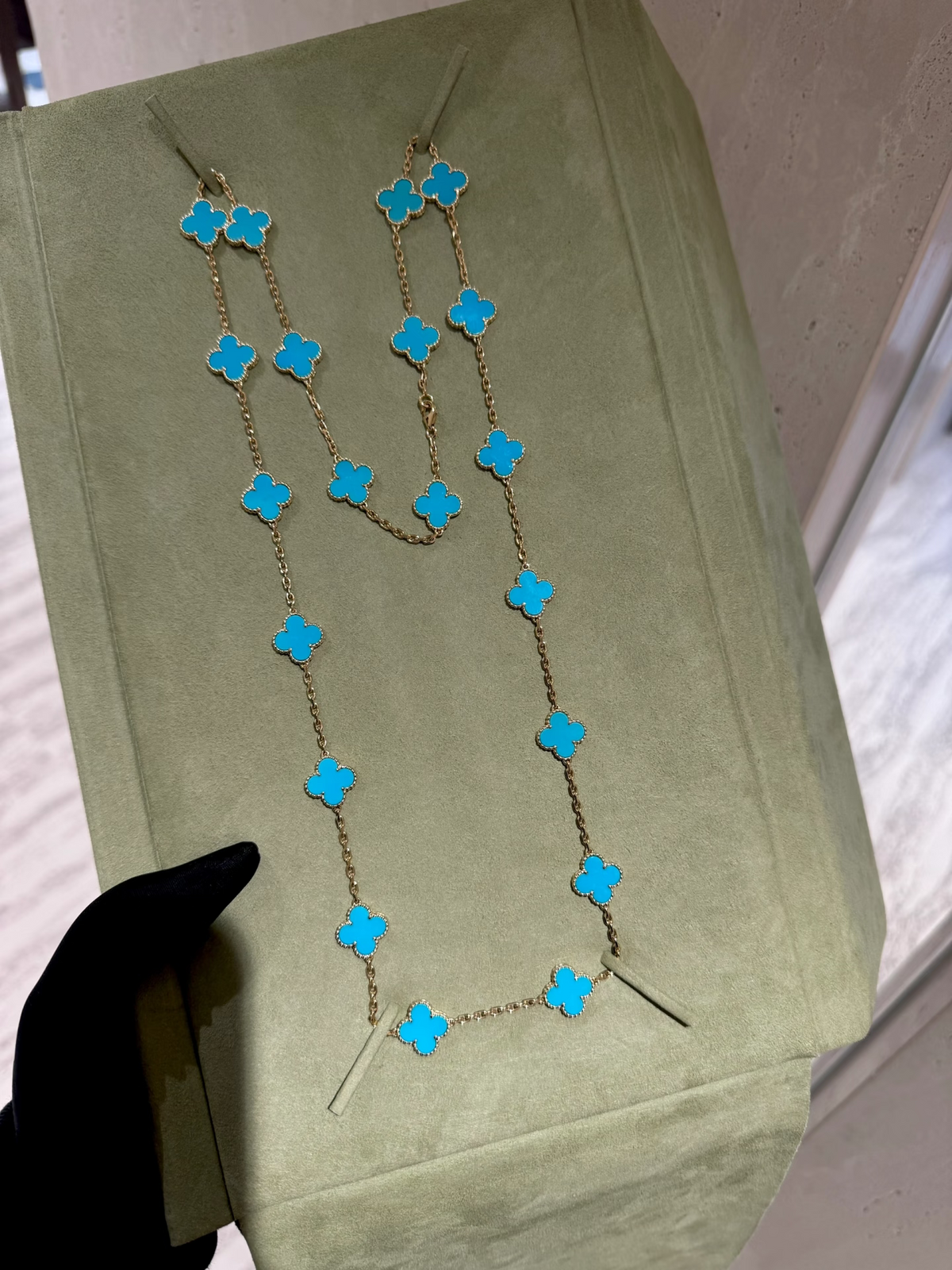 [⭐Spark]CLOVER 20 MOTIFS TURQUOISE GOLD