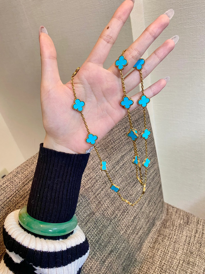 [⭐Spark]CLOVER 20 MOTIFS TURQUOISE GOLD
